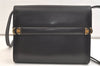 Authentic GUCCI Vintage Shoulder Cross Body Bag Purse Leather Black 3198K