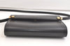 Authentic GUCCI Vintage Shoulder Cross Body Bag Purse Leather Black 3198K
