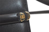 Authentic GUCCI Vintage Shoulder Cross Body Bag Purse Leather Black 3198K