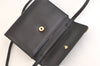 Authentic GUCCI Vintage Shoulder Cross Body Bag Purse Leather Black 3198K