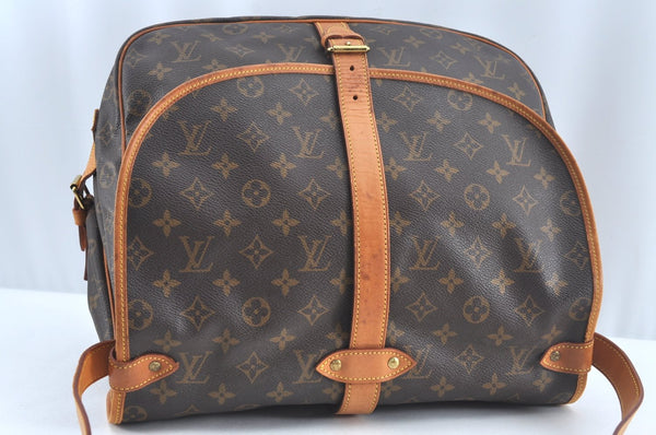 Authentic Louis Vuitton Monogram Saumur 35 Shoulder Cross Bag M42254 LV 3199J