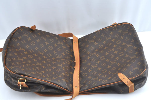 Authentic Louis Vuitton Monogram Saumur 35 Shoulder Cross Bag M42254 LV 3199J