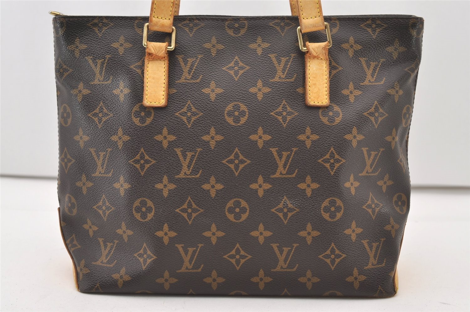 Authentic Louis Vuitton Monogram Cabas Piano Shoulder Tote Bag M51148 Junk 3200J