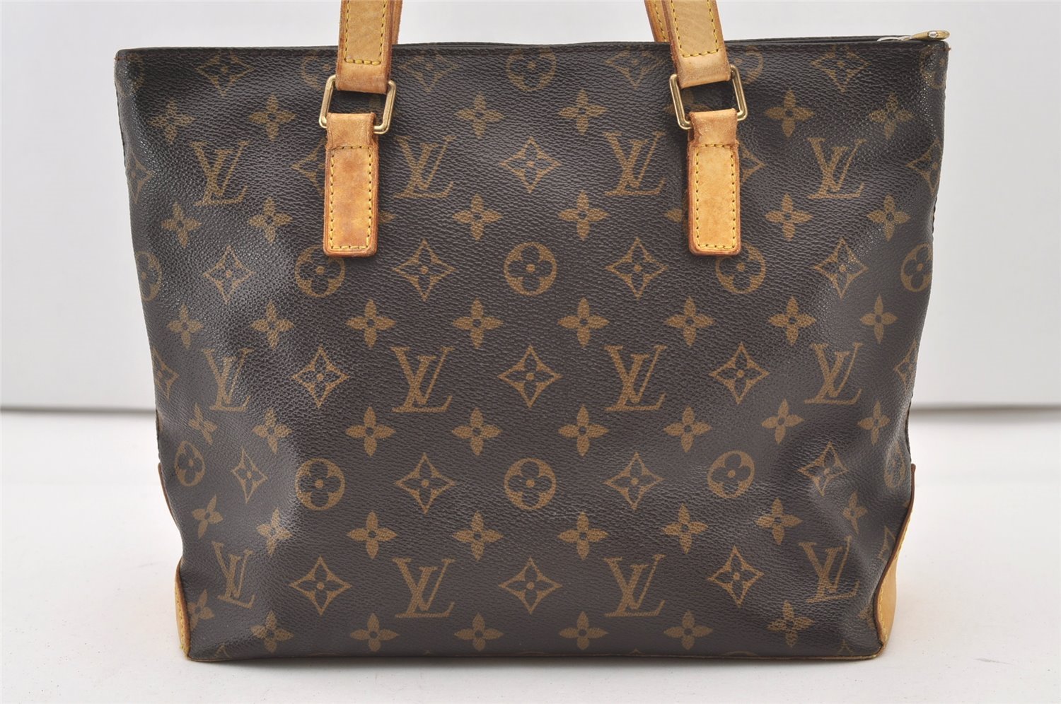Authentic Louis Vuitton Monogram Cabas Piano Shoulder Tote Bag M51148 Junk 3200J