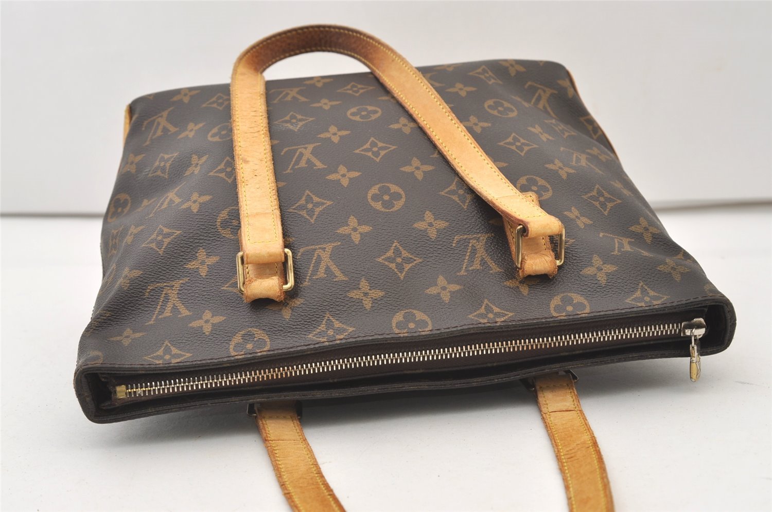 Authentic Louis Vuitton Monogram Cabas Piano Shoulder Tote Bag M51148 Junk 3200J