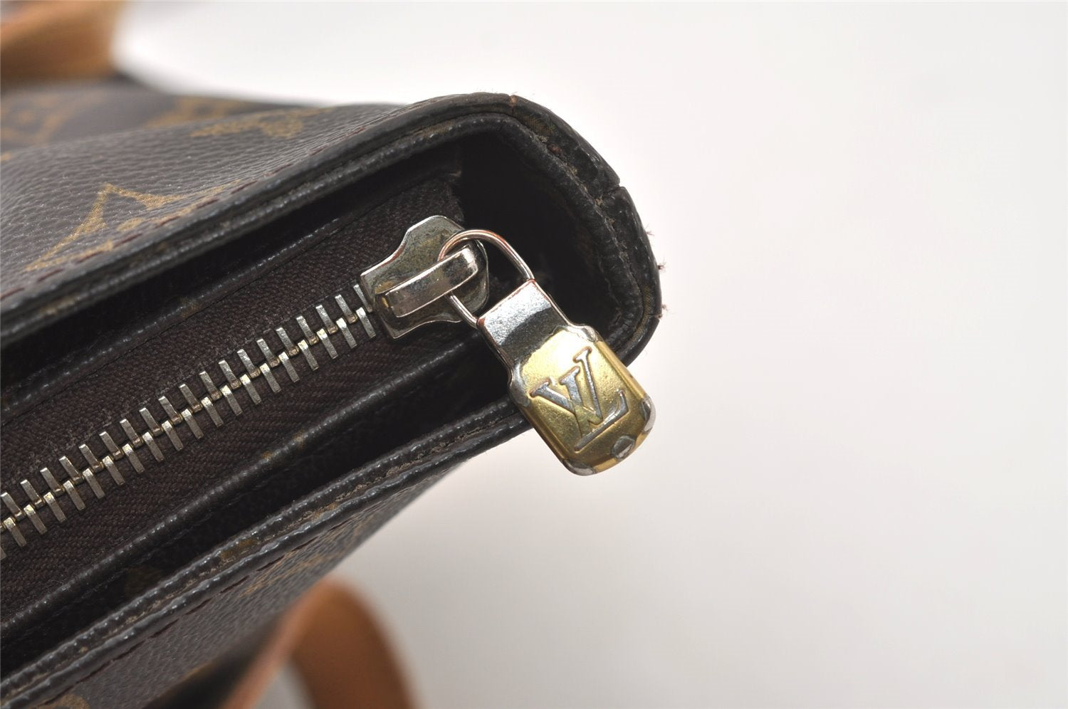 Authentic Louis Vuitton Monogram Cabas Piano Shoulder Tote Bag M51148 Junk 3200J