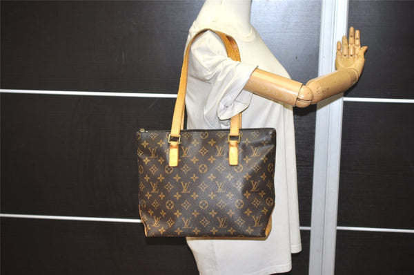 Authentic Louis Vuitton Monogram Cabas Piano Shoulder Tote Bag M51148 Junk 3200J