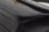 Authentic GUCCI Vintage Hand Bag Purse Leather Black 3201J