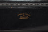 Authentic GUCCI Vintage Hand Bag Purse Leather Black 3201J