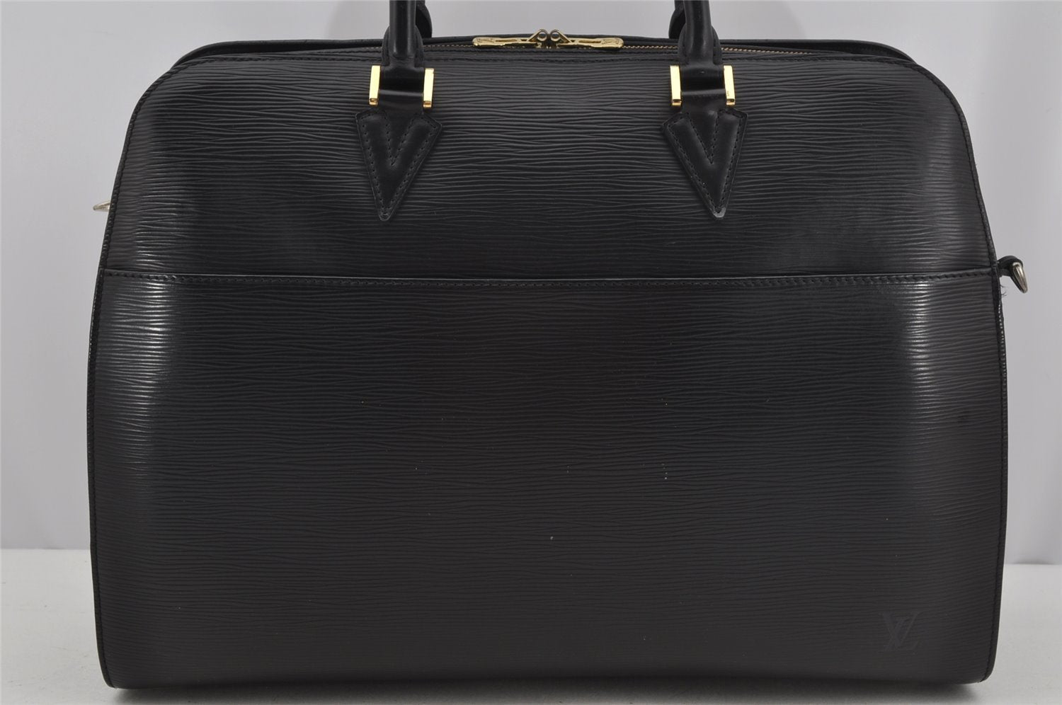 Authentic Louis Vuitton Epi Sorbonne Hand Business Bag Black M54512 LV 3203J