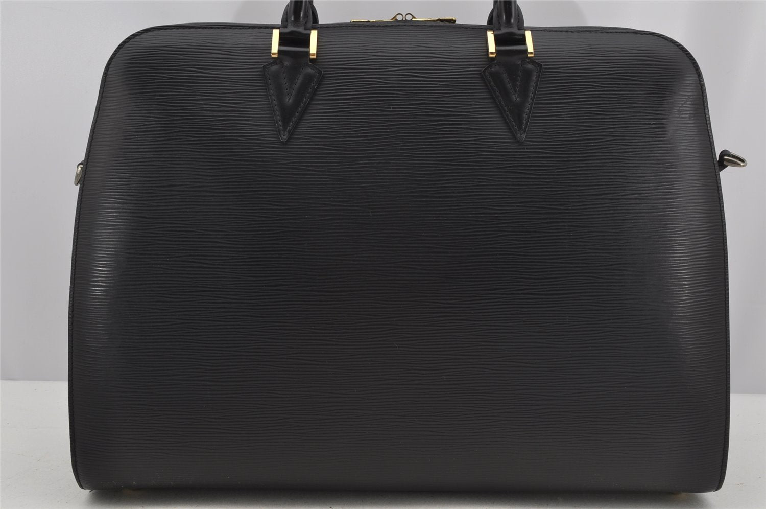 Authentic Louis Vuitton Epi Sorbonne Hand Business Bag Black M54512 LV 3203J
