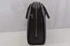 Authentic Louis Vuitton Epi Sorbonne Hand Business Bag Black M54512 LV 3203J