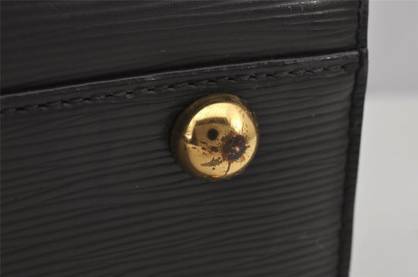 Authentic Louis Vuitton Epi Sorbonne Hand Business Bag Black M54512 LV 3203J