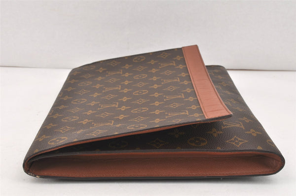 Authentic Louis Vuitton Monogram Porte Envelope Documents Case M51801 LV 3203K