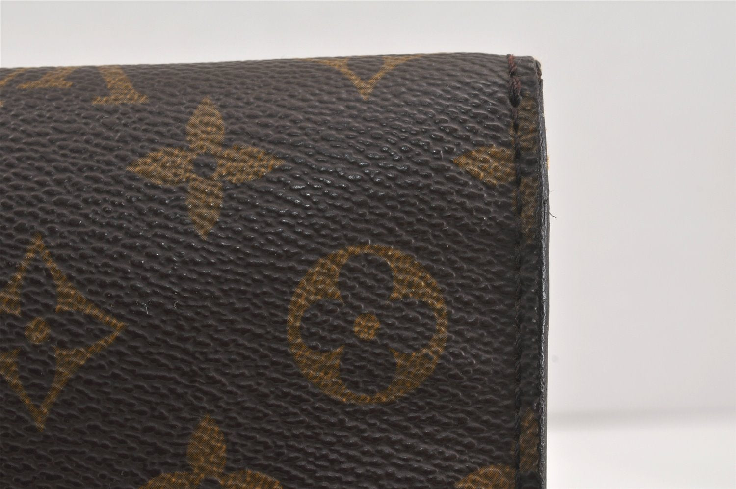 Authentic Louis Vuitton Monogram Porte Envelope Documents Case M51801 LV 3203K