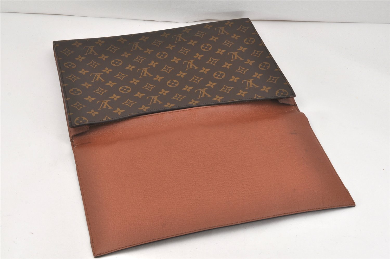 Authentic Louis Vuitton Monogram Porte Envelope Documents Case M51801 LV 3203K