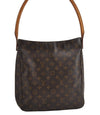 Authentic Louis Vuitton Monogram Looping GM Shoulder Bag M51145 LV 3204J