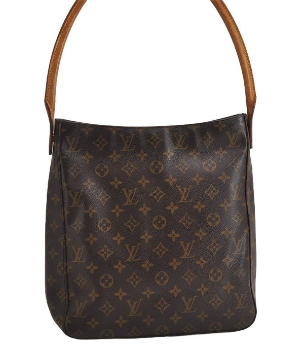 Authentic Louis Vuitton Monogram Looping GM Shoulder Bag M51145 LV 3204J