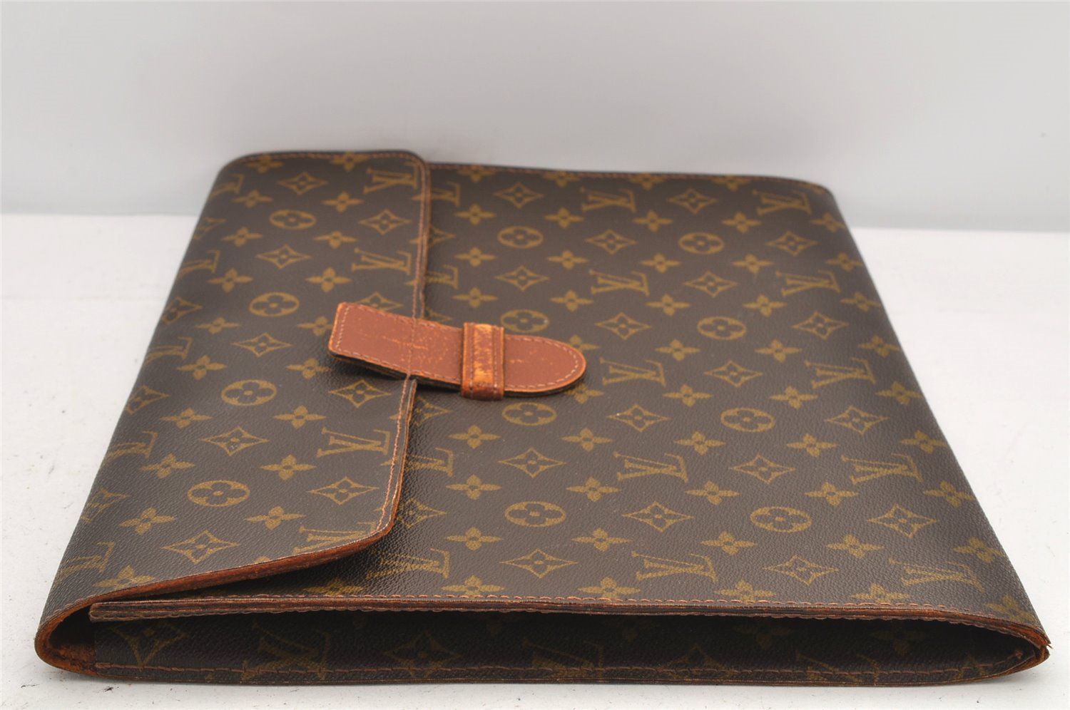 Authentic Louis Vuitton Monogram Poche Ministre Document Case Old Model LV 3204K