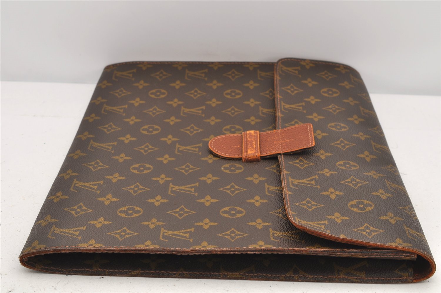 Authentic Louis Vuitton Monogram Poche Ministre Document Case Old Model LV 3204K
