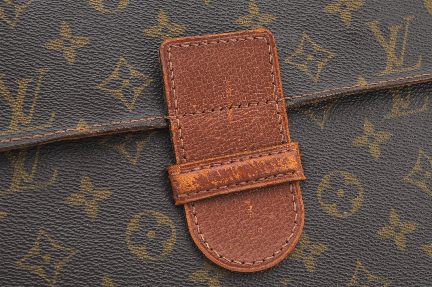 Authentic Louis Vuitton Monogram Poche Ministre Document Case Old Model LV 3204K