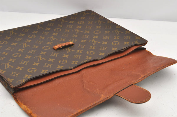 Authentic Louis Vuitton Monogram Poche Ministre Document Case Old Model LV 3204K
