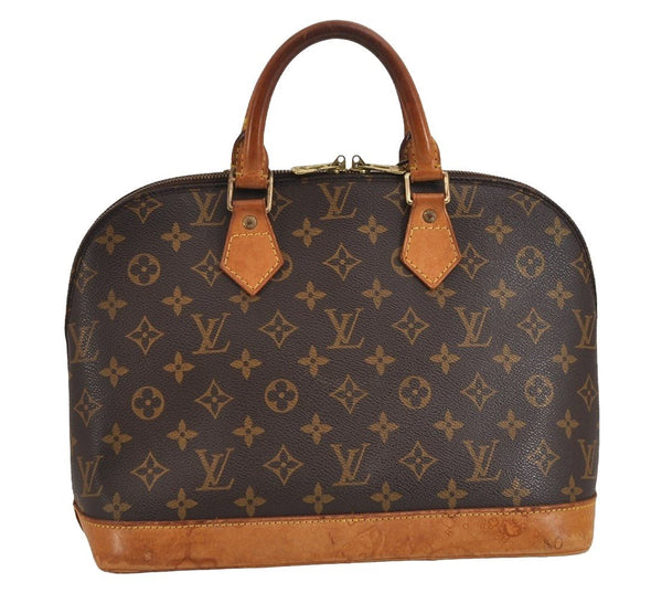Authentic Louis Vuitton Monogram Alma Hand Bag Purse M51130 LV 3206J
