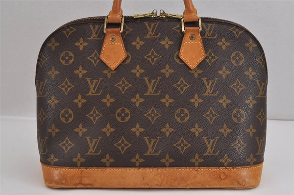 Authentic Louis Vuitton Monogram Alma Hand Bag Purse M51130 LV 3206J