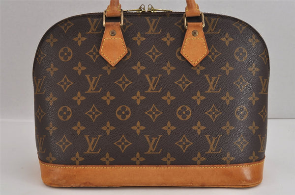 Authentic Louis Vuitton Monogram Alma Hand Bag Purse M51130 LV 3206J
