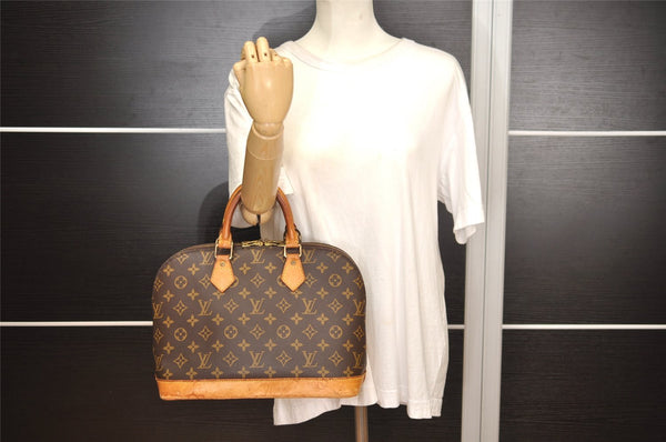 Authentic Louis Vuitton Monogram Alma Hand Bag Purse M51130 LV 3206J