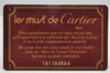 Authentic Cartier Must de Cartier Leather Shoulder Cross Bag Bordeaux Red 3207I