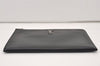 Authentic YVES SAINT LAURENT Clutch Hand Bag Purse Leather ALM453249 Black 3207J