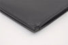 Authentic YVES SAINT LAURENT Clutch Hand Bag Purse Leather ALM453249 Black 3207J