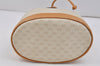 Authentic GUCCI Micro GG PVC Leather Shoulder Drawstring Bag White 3207K