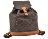 Authentic Louis Vuitton Monogram Montsouris GM Backpack M51135 LV 3208J