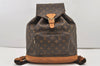 Authentic Louis Vuitton Monogram Montsouris GM Backpack M51135 LV 3208J