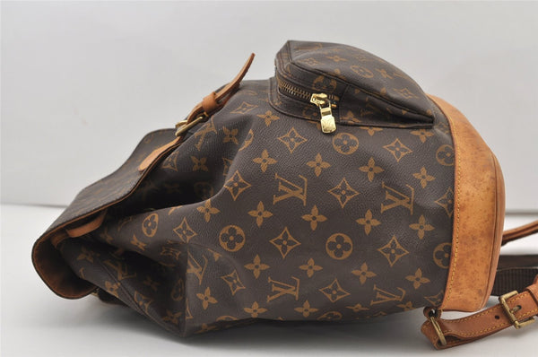 Authentic Louis Vuitton Monogram Montsouris GM Backpack M51135 LV 3208J