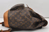 Authentic Louis Vuitton Monogram Montsouris GM Backpack M51135 LV 3208J