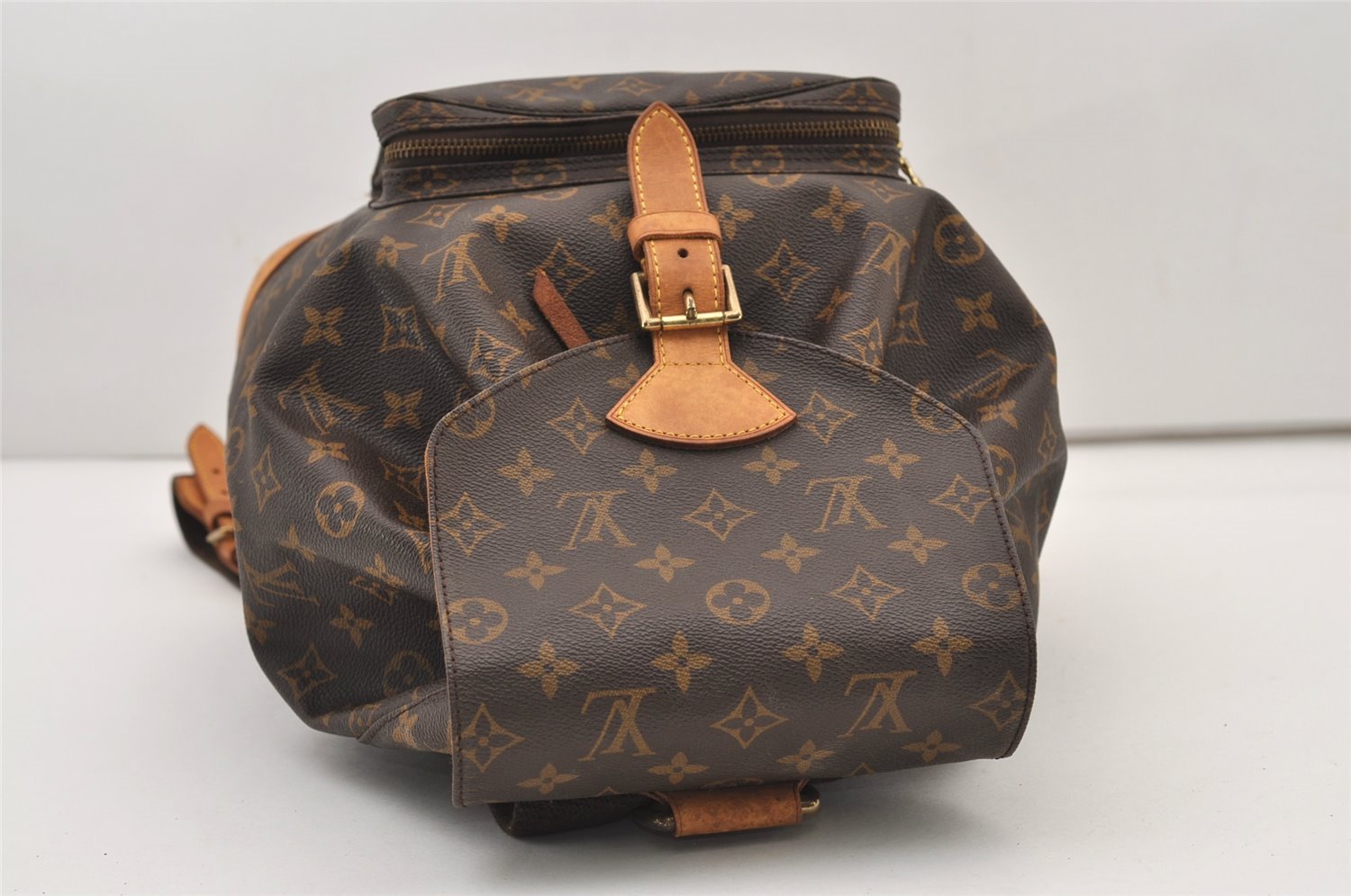 Authentic Louis Vuitton Monogram Montsouris GM Backpack M51135 LV 3208J