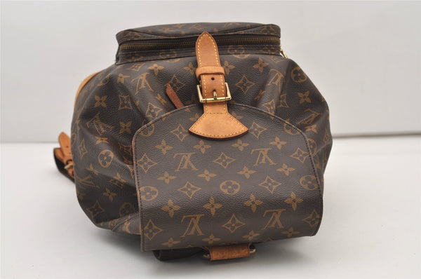 Authentic Louis Vuitton Monogram Montsouris GM Backpack M51135 LV 3208J