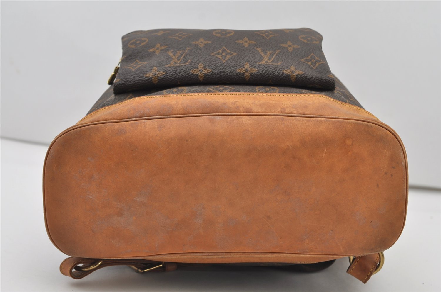 Authentic Louis Vuitton Monogram Montsouris GM Backpack M51135 LV 3208J