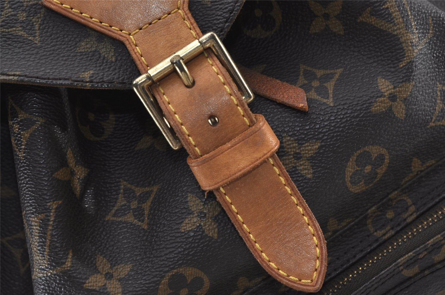 Authentic Louis Vuitton Monogram Montsouris GM Backpack M51135 LV 3208J