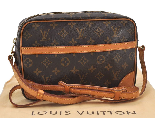 Authentic Louis Vuitton Monogram Trocadero 27 Shoulder Cross Bag M51274 LV 3209J