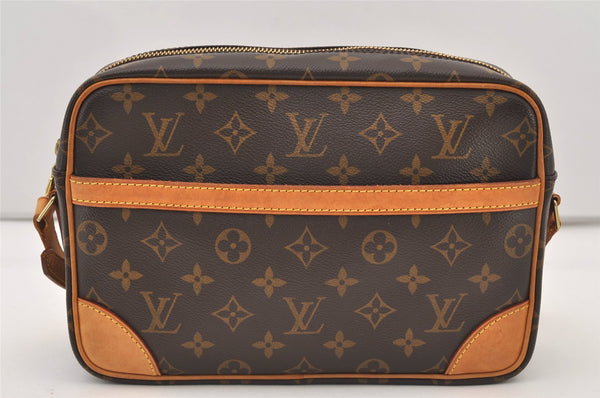 Authentic Louis Vuitton Monogram Trocadero 27 Shoulder Cross Bag M51274 LV 3209J