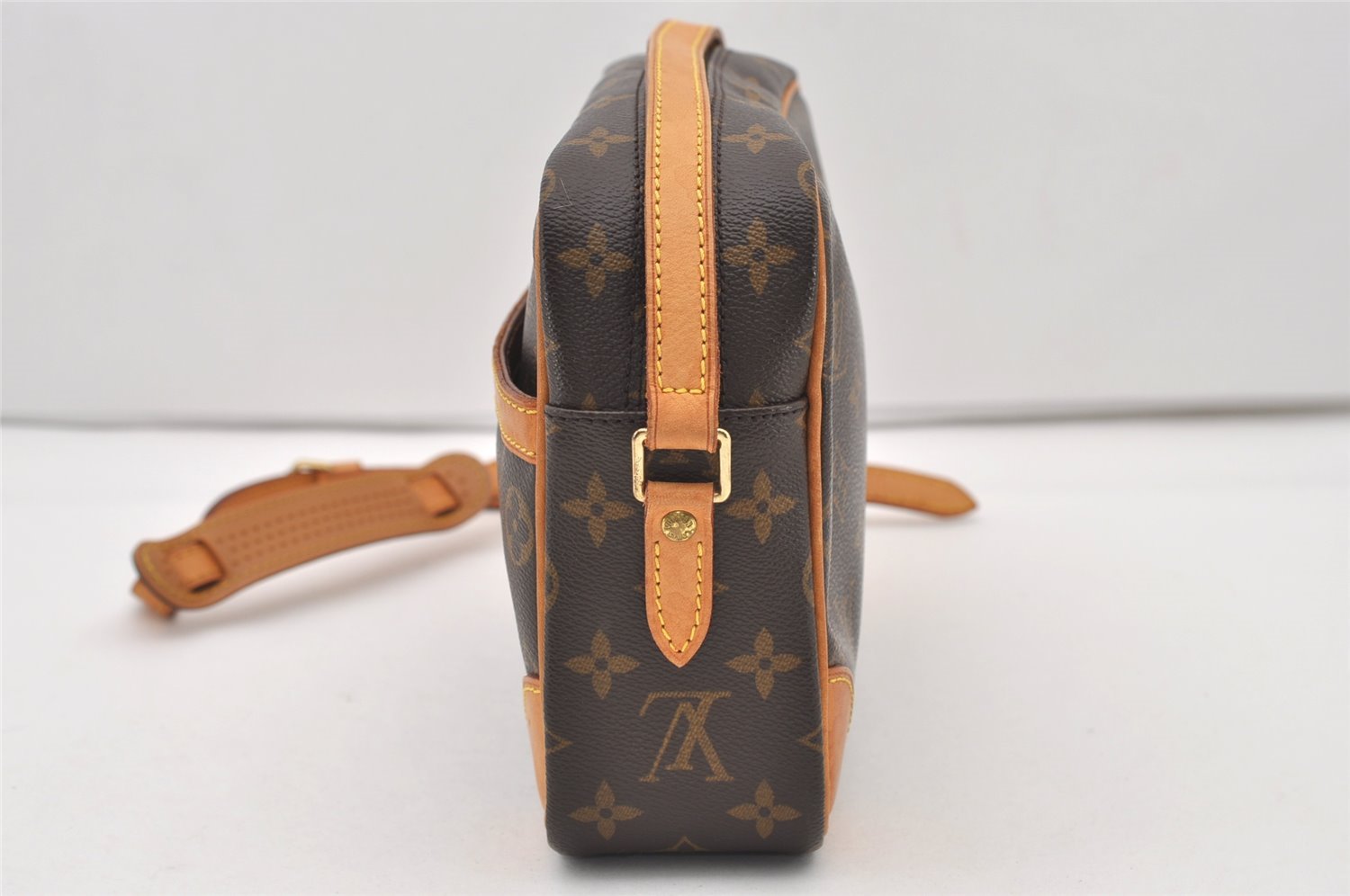 Authentic Louis Vuitton Monogram Trocadero 27 Shoulder Cross Bag M51274 LV 3209J