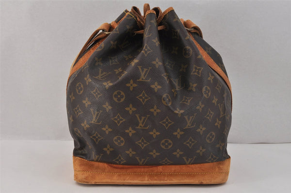 Authentic Louis Vuitton Monogram Noe Shoulder Drawstring Bag M42224 LV 3209K