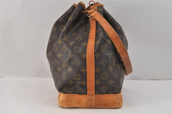 Authentic Louis Vuitton Monogram Noe Shoulder Drawstring Bag M42224 LV 3209K