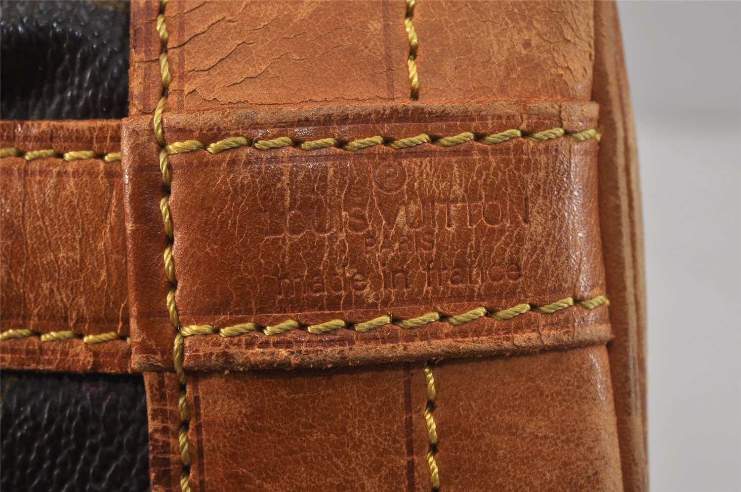 Authentic Louis Vuitton Monogram Noe Shoulder Drawstring Bag M42224 LV 3209K