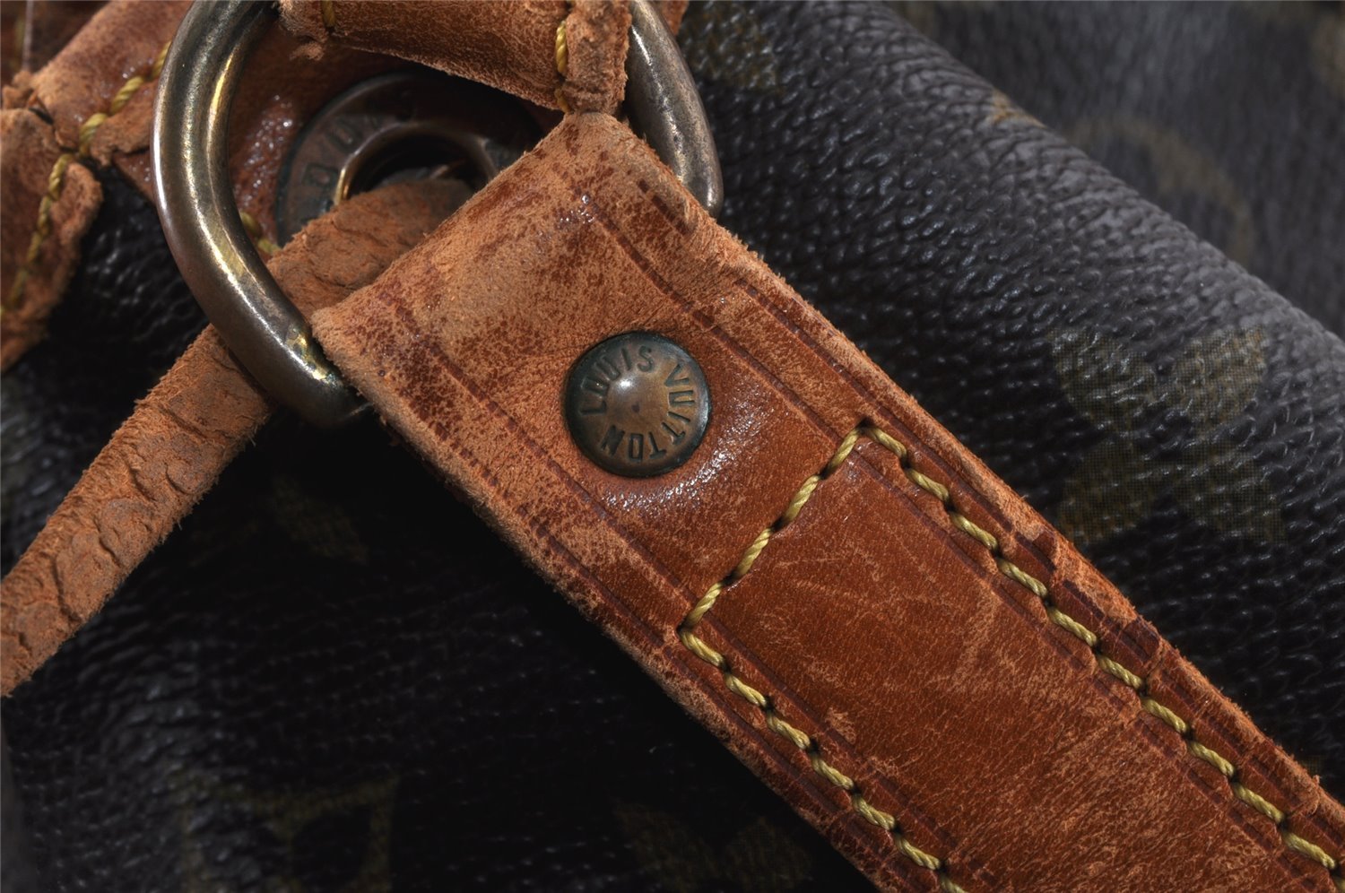 Authentic Louis Vuitton Monogram Noe Shoulder Drawstring Bag M42224 LV 3209K