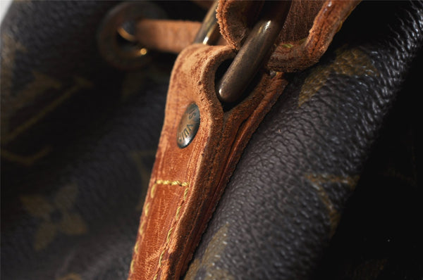 Authentic Louis Vuitton Monogram Noe Shoulder Drawstring Bag M42224 LV 3209K